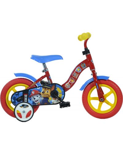Bicicleta pentru copii Dino Bikes - Paw Patrol, 10'', roșu - 1