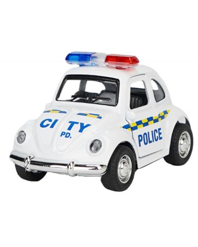 Joaca de copii Raya Toys - Mașină de poliție cu sunet și lumini, albă - 1