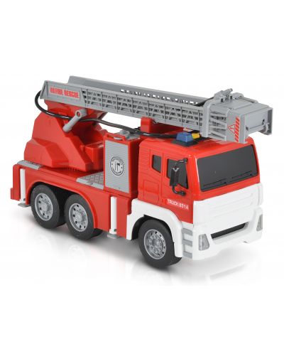 Jucărie pentru copii Moni Toys - Camion de pompieri cu macara, 1:12 - 2