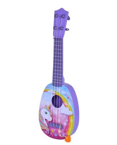 Instrument muzical pentru copii Simba Toys - Ukulele MMW, unicorn - 1