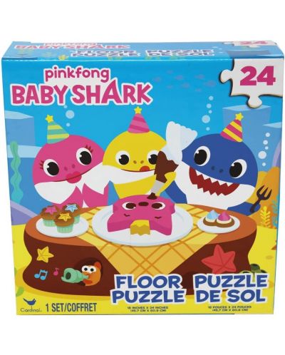 Puzzle pentru copii Spin Master Cardinal - Baby Shark, 24 piese - 1