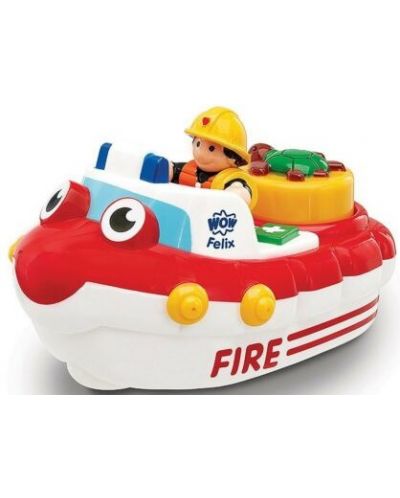 Jucarie pentru copii WOW Toys - Barca de pompieri - 1