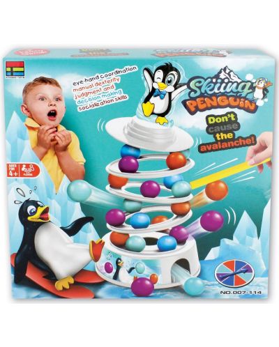 Joc de echilibru pentru copii Kingso - Pinguin legănător - 1