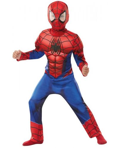 Costum de carnaval pentru copii Rubies - Spider-Man Deluxe, 9-10 ani - 1