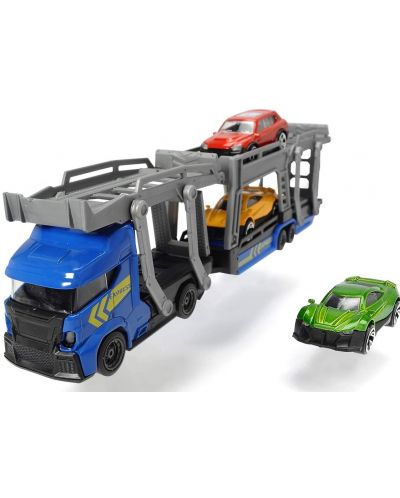 Jucarie pentru copii Dickie Toys - Transportor auto, cu 3 masinute - 3