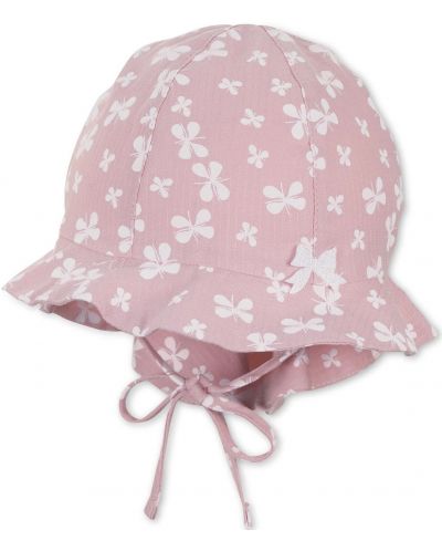 Pălărie de vară pentru copii cu protecție UV 50+ Sterntaler - Cu flori, 47 cm, 9-12 luni - 1