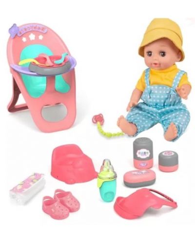 Păpușă pentru copii Sonne - cu accesorii și caracteristici, băiat - 1