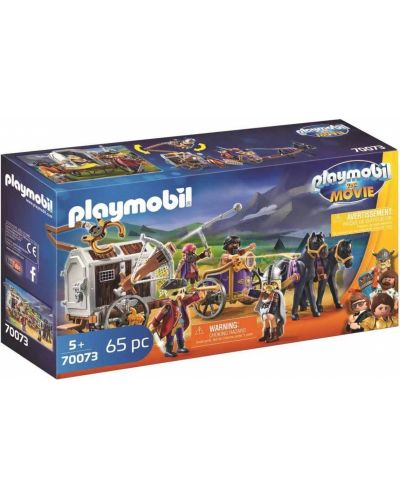 Constructor pentru copii Playmobil - Charlie cu vagon pentru prizonieri - 1