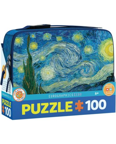Eurographics 100 de piese puzzle pentru copii - Starry Night Lunch Box - 1
