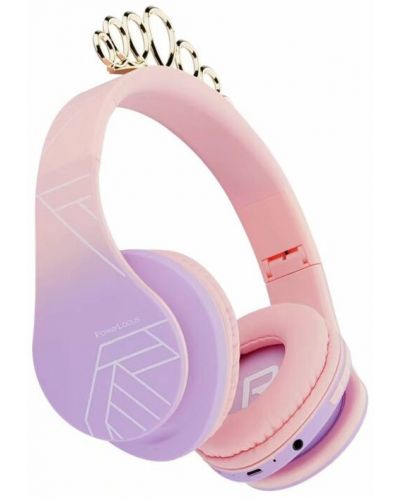 Căști wireless pentru copii PowerLocus - P2 Princess, roz - 2