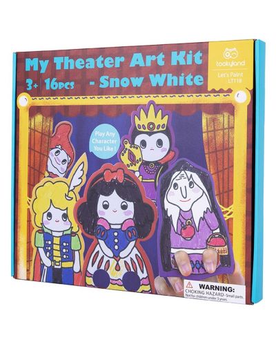 Teatru de masă pentru copii Tooky Toy - Albă ca Zăpada - 1