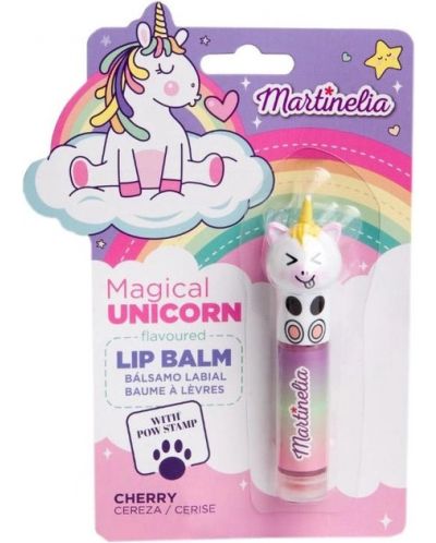 Balsam de buze pentru copii Martinelia - Unicorn Magic, cu stampilă - 1