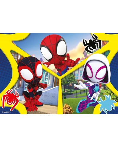 Puzzle pentru copii Ravensburger  din 2 x 24 piese - Spidey și prietenii săi minunați - 2