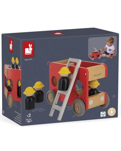 Jucărie Janod - Camion de pompieri Bolid - 1