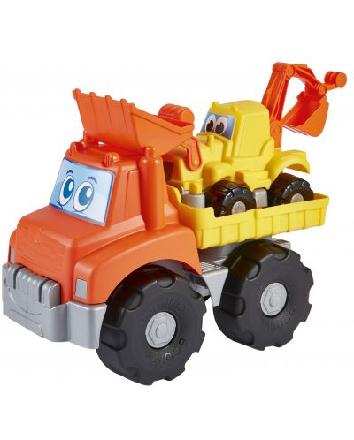 Jucarie pentru copii Ecoiffier - Camion, cu escavator - 1
