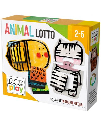Joc pentru copii Headu Ecoplay - Lotto cu animale - 1
