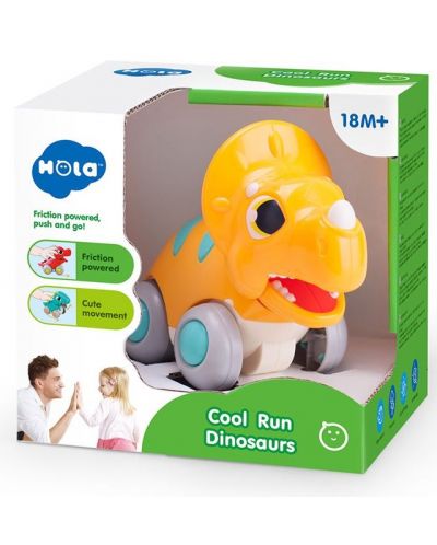 Jucărie pentru copii Hola Toys - Dinozaurul rapid, galben - 2
