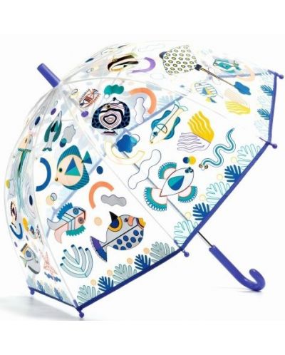 Umbrela pentru copii Djeco Fishes - Cu culori schimbatoare - 1