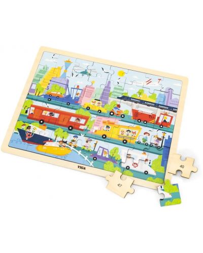 Puzzle pentru copii Viga - City, 48 piese  - 1