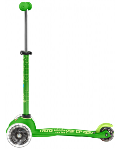 Scooter pentru copii Micro - Mini Deluxe LED, Green - 2