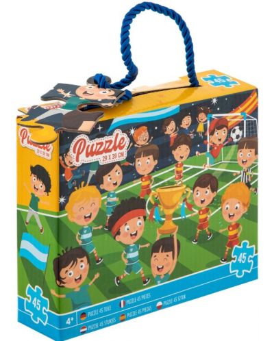 Puzzle pentru copii Grafix din 45 de piese - Fotbal - 1