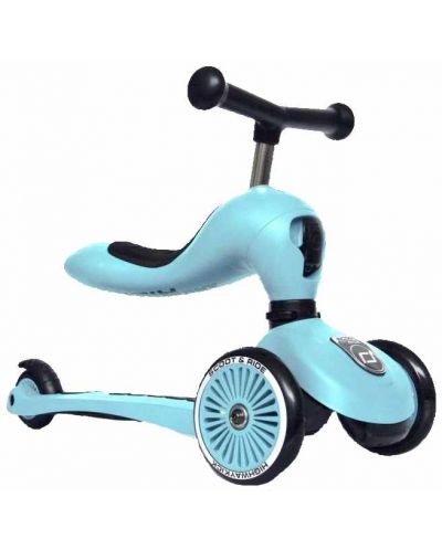 Tricicleta pentru copii Scoot & Ride - Highwaykick 1, 2 in 1, Albastru deschis - 3