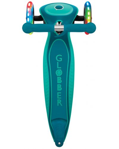 Trotinetă pliabilă pentru copii Globber - Primo Foldable Plus Lights, verde - 3