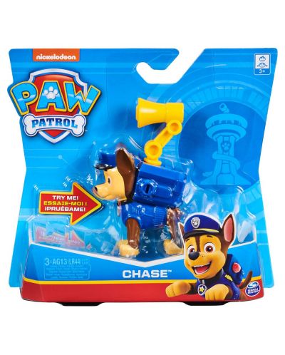 Jucarie Spin Master Paw Patrol - Caine de actiune, Chase - 1