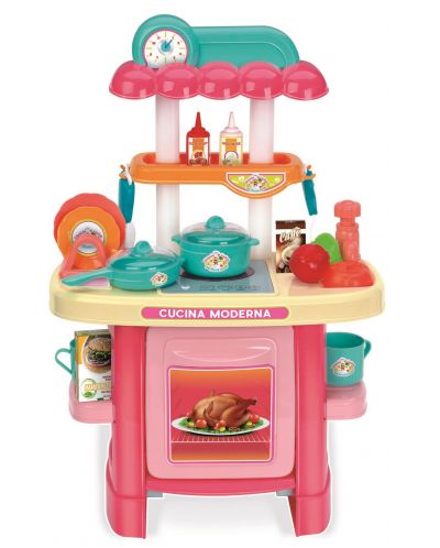 Bucătărie pentru copii RS Toys - Cu accesorii, 54 cm - 2