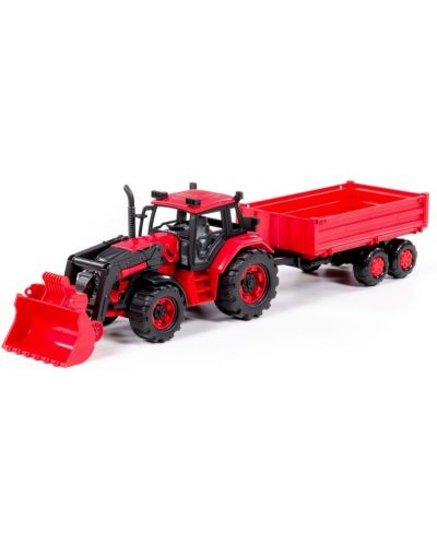 Toy Polesie - Tractor cu lopată și remorcă - 2