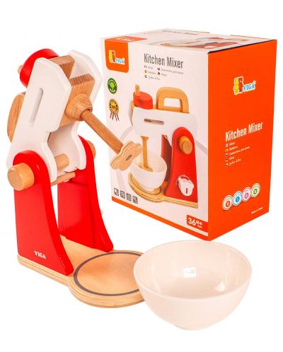Jucărie pentru copii Viga - Mixer din lemn - 1