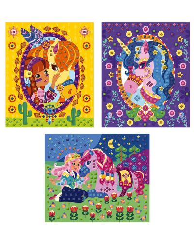 Mozaic pentru copii Janod - Ponei si unicorni - 3