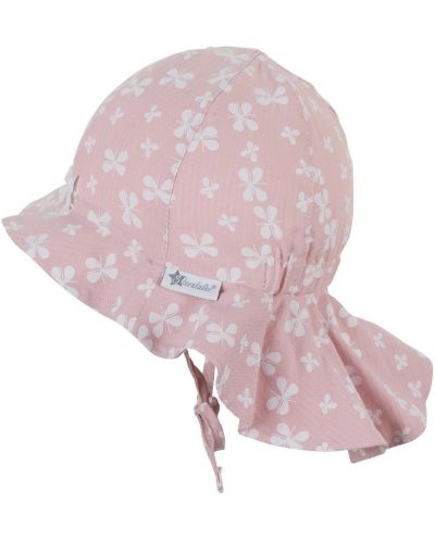 Pălărie de vară pentru copii cu protecție UV 50+ Sterntaler - Cu flori, 51 cm, 18-24 luni - 2