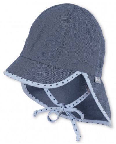 Pălărie pentru copii cu protecţie UV 50+ Sterntaler - Cu placa de gat, 43 cm, 5-6 luni - 1