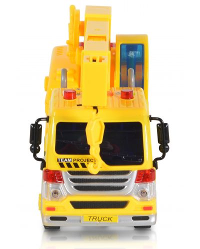 Jucărie pentru copii Moni Toys - Camion cu cabină și macara, 1:16 - 4