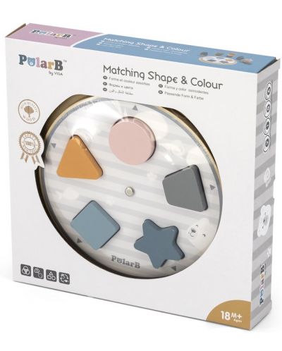 Jucărie pentru copii Viga Polar B - Sorter cu culori și forme - 1
