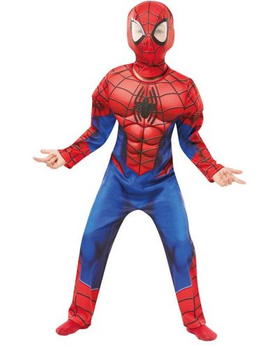 Costum de carnaval pentru copii Rubies - Spider-Man Deluxe, 9-10 ani - 2