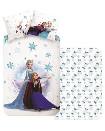Dormitor pentru copii set de 2 piese Sonne - Frozen, alb - 1