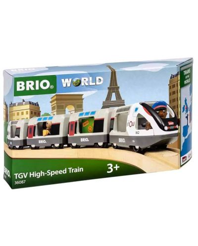 Jucărie pentru copii Brio World - Tren de mare viteză TVG - 4