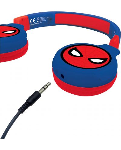 Căști pentru copii Lexibook - Spider-Man HPBT010SP, wireless, albastru  - 4