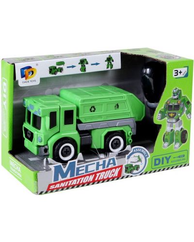 Raya Toys - Camion Mecha, Transformer, verde - 2