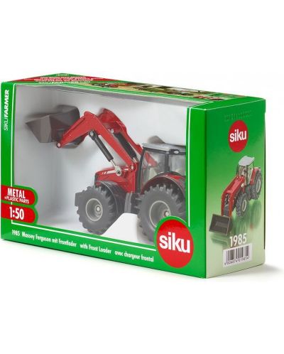 Toy Siku - Tractor Massey Ferguson cu încărcător frontal, 1:50 - 5