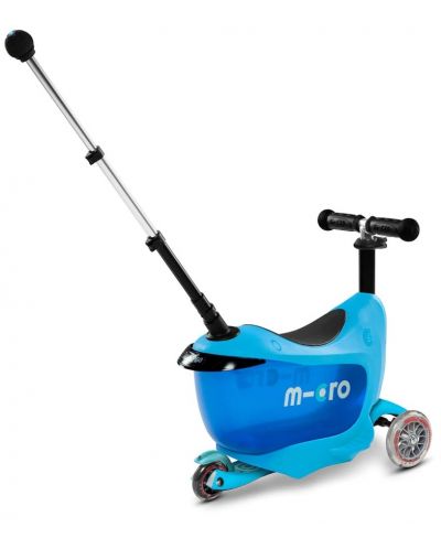 Scooter pentru copii 2 în 1 Micro - Mini2Go Deluxe Plus, albastru - 3