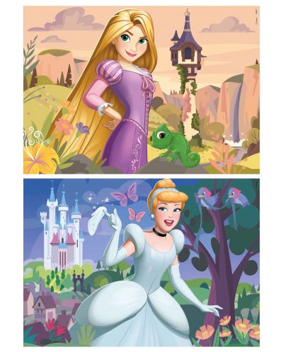 Puzzle penntru copii Educa din 2 х 48 de piese - Prințese Disney - 2