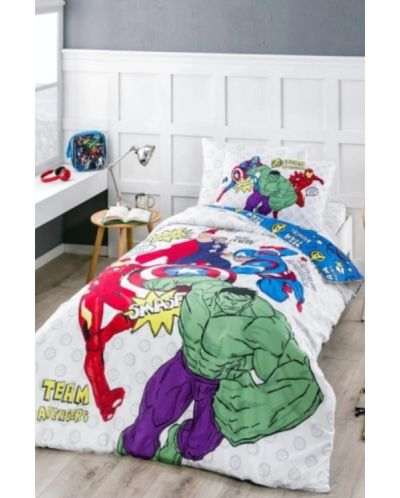 Set dormitor pentru copii Sonne - Marvel Avengers, 2 piese - 2