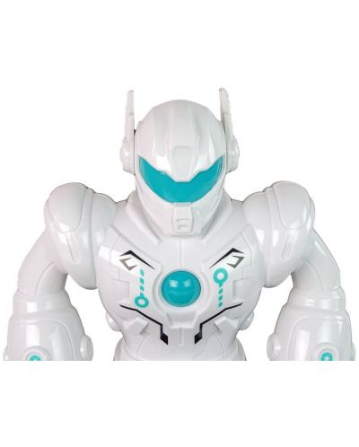 Robot pentru copii Sonne - Exon, cu sunete și lumini, alb - 4