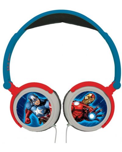 Căști pentru copii Lexibook - Avengers HP010AV, albastru /roșu - 2