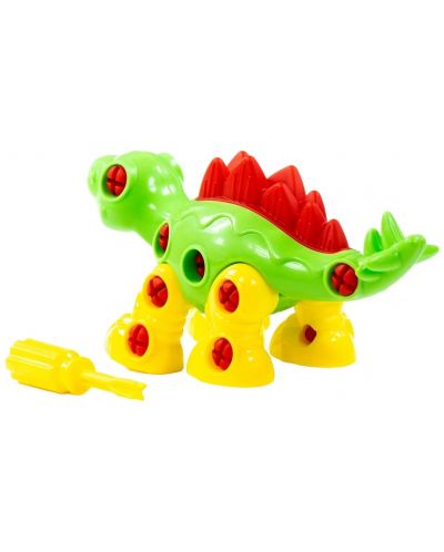 Constructor pentru copii Polesie Toys - Dinozaur Stegosaurus - 4