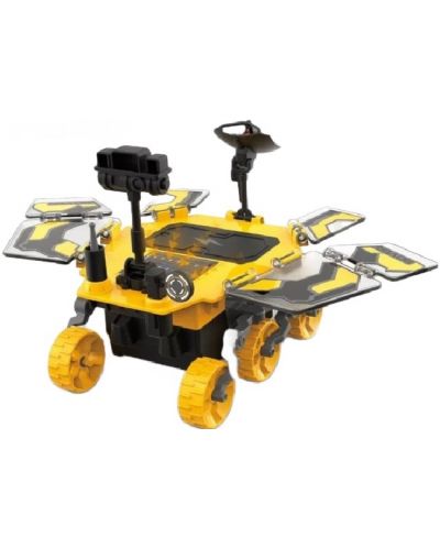 Jucărie pentru copii Raya Toys - Robot solar, rover Marte construibil, galben, 46 buc - 1