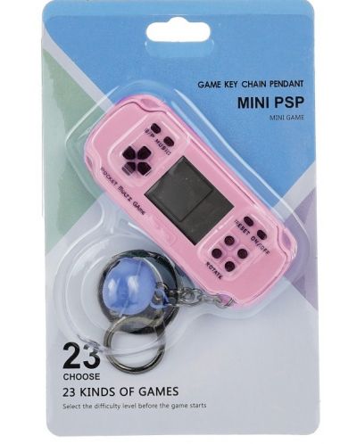 Mini-joc electronic pentru copii GT - Keychain, roz - 3